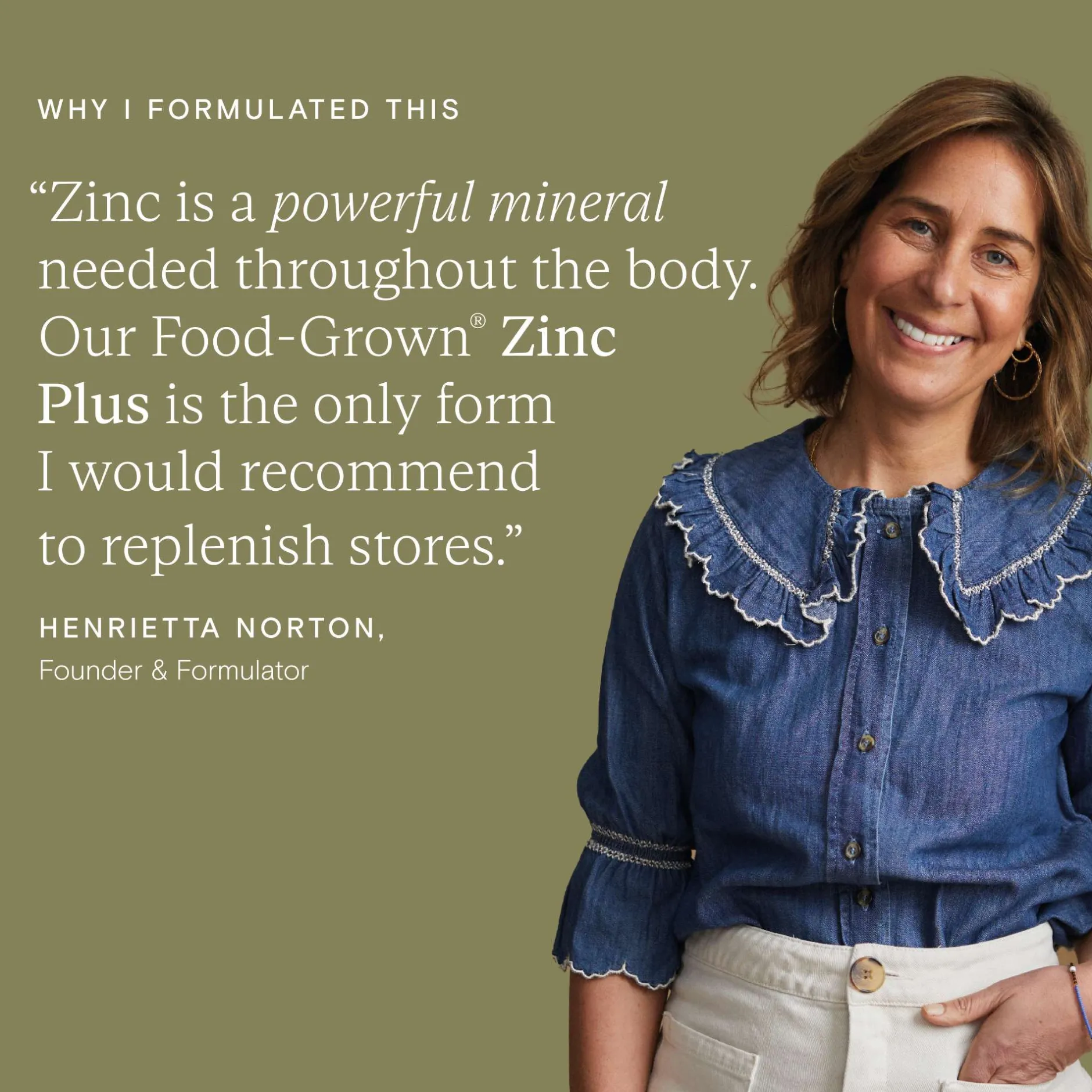 Wild Nutrition Supplements Food-Grown® Zinc Plus Capsules x 30