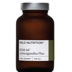 Wild Nutrition Supplements Food-Grown® KSM-66 Ashwagandha Plus Capsules x 60