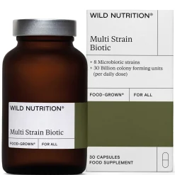 Wild Nutrition Supplements Food-Grown® Multi Strain Biotic Capsules x 30 Best