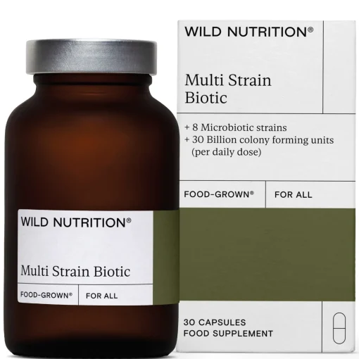 Wild Nutrition Supplements Food-Grown® Multi Strain Biotic Capsules x 30 Best