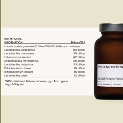 Wild Nutrition Supplements Food-Grown® Multi Strain Biotic Capsules x 30 Best