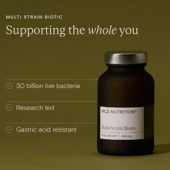 Wild Nutrition Supplements Food-Grown® Multi Strain Biotic Capsules x 30 Best