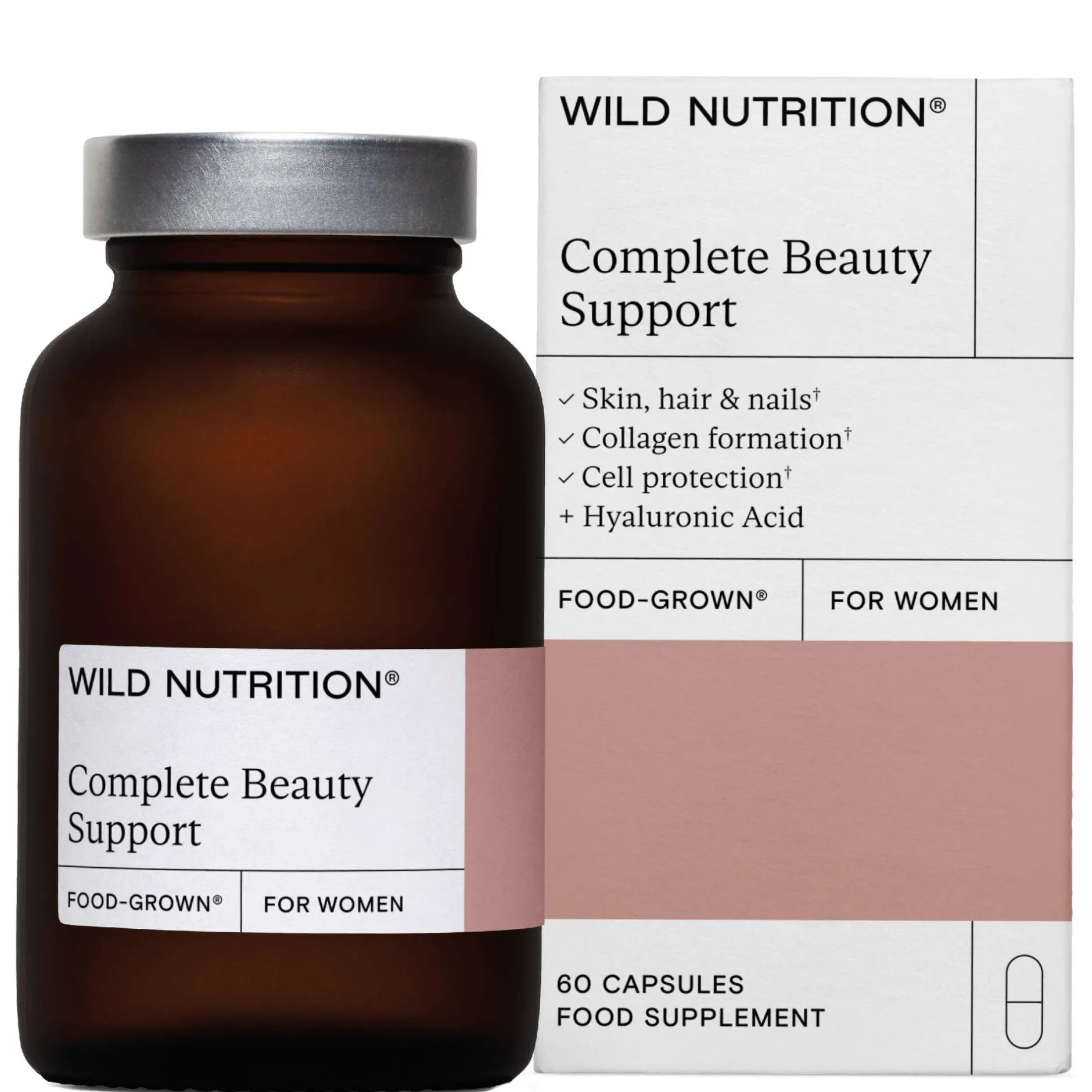 Wild Nutrition Supplements Food-Grown® Complete Beauty Support Capsules x 60 Outlet