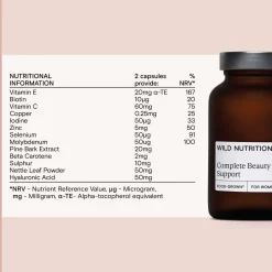Wild Nutrition Supplements Food-Grown® Complete Beauty Support Capsules x 60 Outlet
