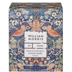 William Morris At Home Gifts & Sets Strawberry Thief Red Berry & Patchouli Scented Candle 180g New