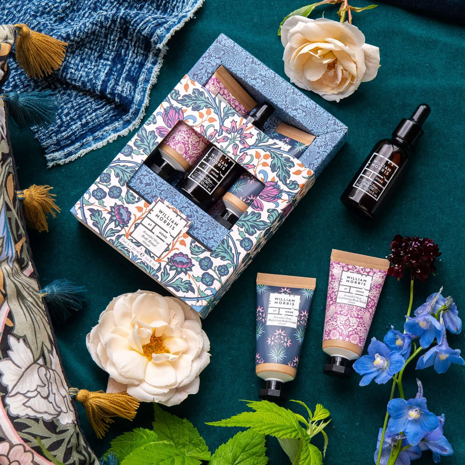 William Morris At Home Gifts & Sets Beautiful Sleep Body Ritual New